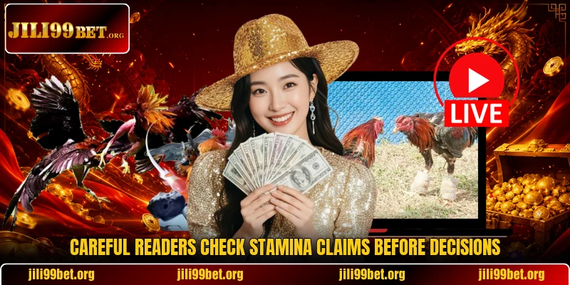 Careful readers check stamina claims before decisions