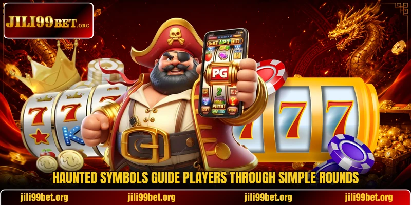 Haunted symbols guide players through simple rounds Haunted symbols guide players through simple rounds