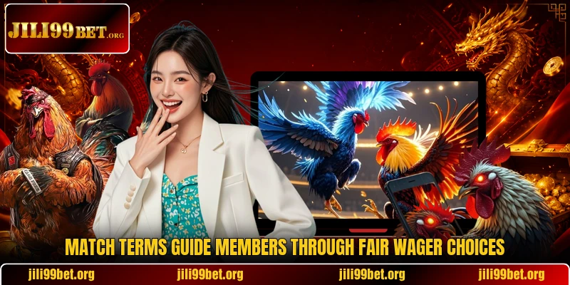 Match terms guide members through fair wager choices