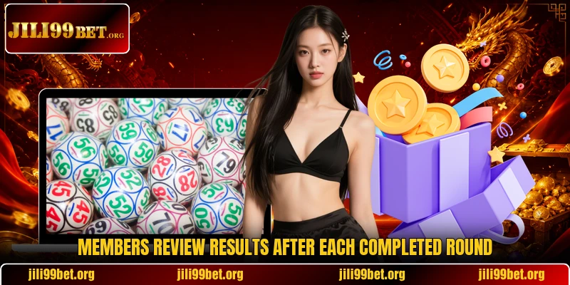 Members review results after each completed round