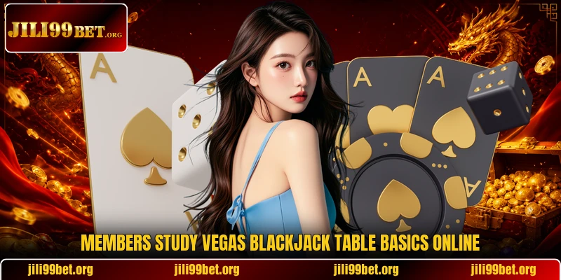 Members study vegas blackjack table basics online