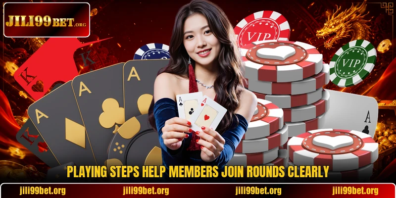 Playing steps help members join rounds clearly Playing steps help members join rounds clearly
