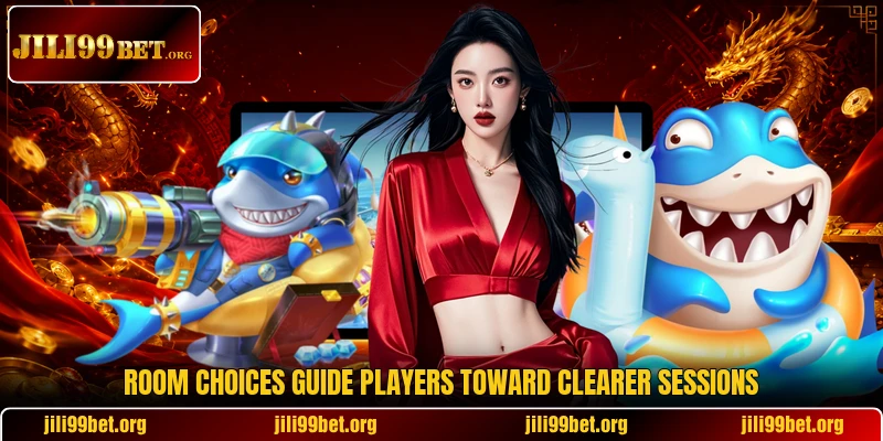 Room choices guide players toward clearer sessions
