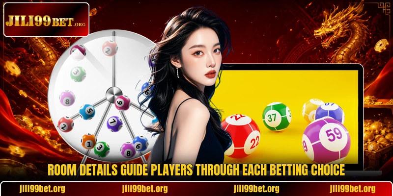 Room details guide players through each betting choice Room details guide players through each betting choice