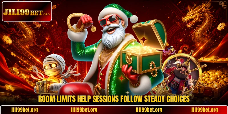 Room limits help sessions follow steady choices Room limits help sessions follow steady choices