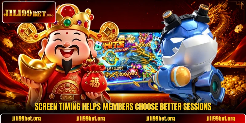 Screen timing helps members choose better sessions