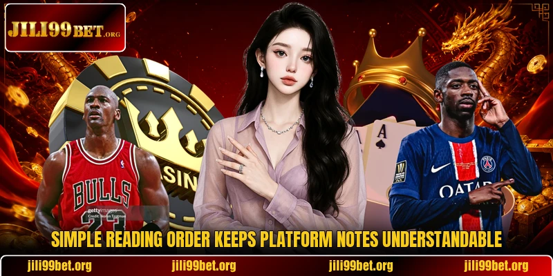 Simple reading order keeps platform notes understandable