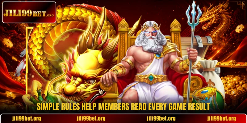 Simple rules help members read every game result Simple rules help members read every game result
