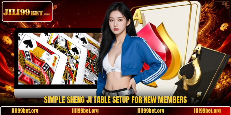 Simple sheng ji table setup for new members