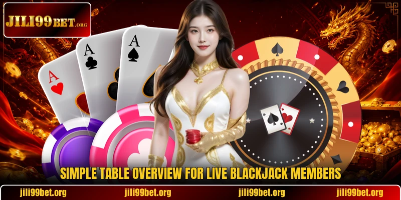 Simple table overview for Live Blackjack members Simple table overview for Live Blackjack members